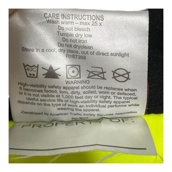 Majestic High Visibility Safety Jacket Class 3 Yellow Workwear Mens M - Picture 14 of 15